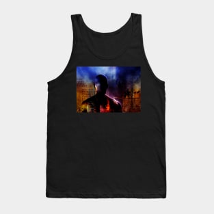 Man before ladder and symbols Tank Top